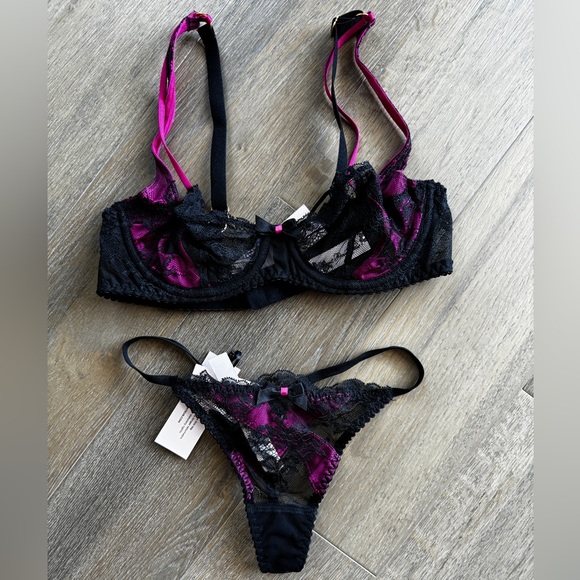NWT Agent Provocateur Maddy Bra & Thong Lingerie Set - Picture 8 of 13